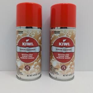 2 Pack Kiwi Suede Cleaner 4.25oz Revitalizes Suede & Nubuck Shoes, Boots, & Gear